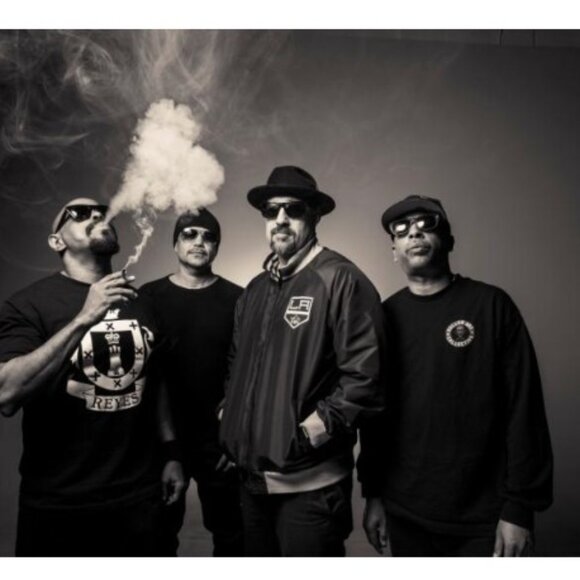 CYPRESS HILL 🖤💀 Black Graphic Logo XL T-shirt Rap Music Smoke V-Neck 420 Skull - Picture 5 of 16